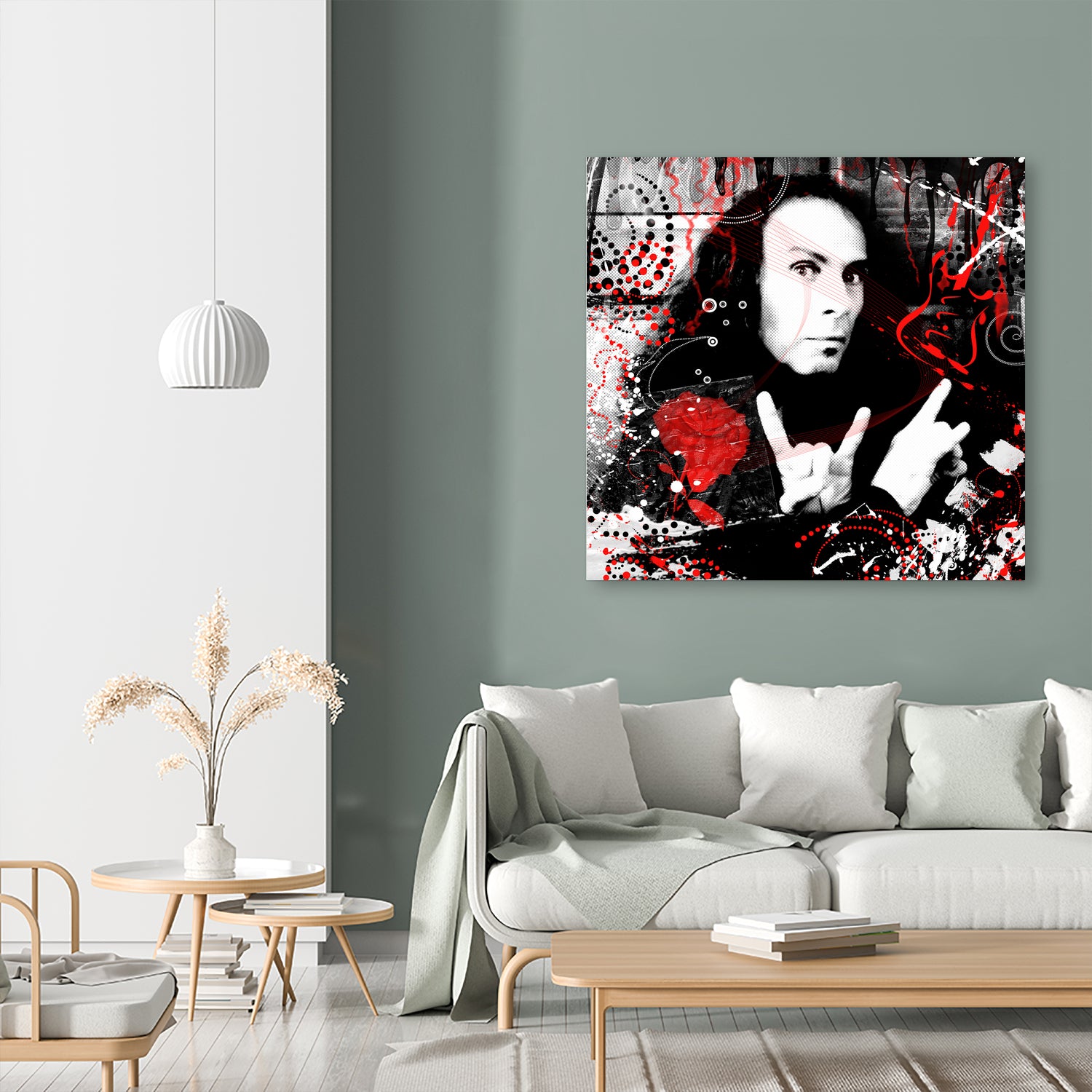 Ronnie James Dio by DARIA GRACHEVA on GIANT ART - black digital painting