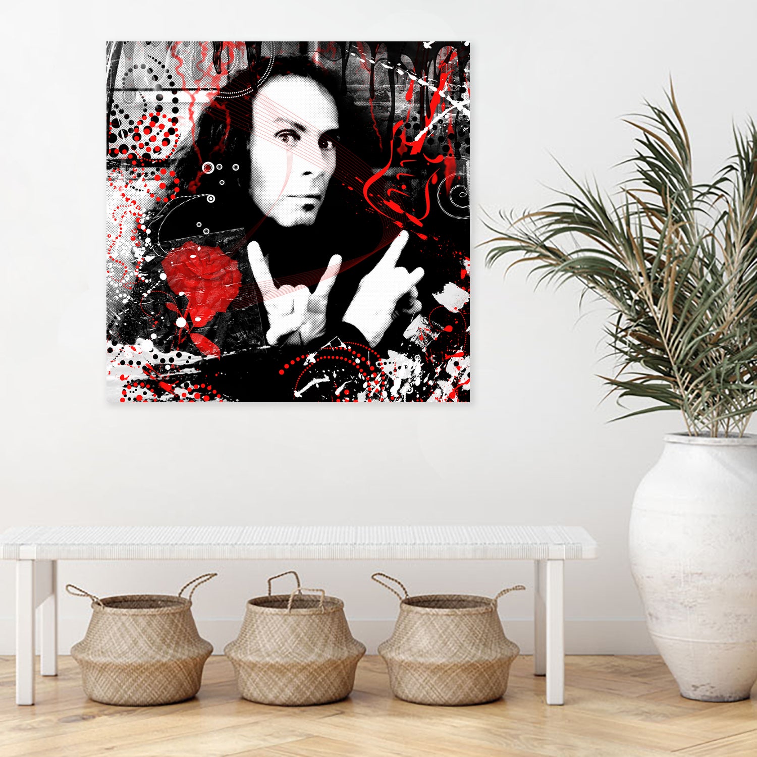 Ronnie James Dio by DARIA GRACHEVA on GIANT ART - black digital painting
