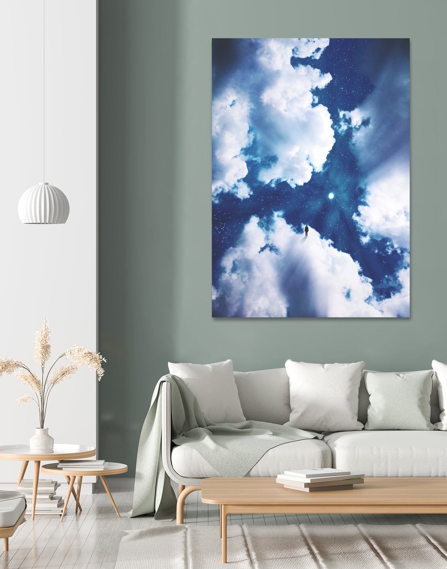 Alone by Hussam Eissa on GIANT ART - blue digital painting