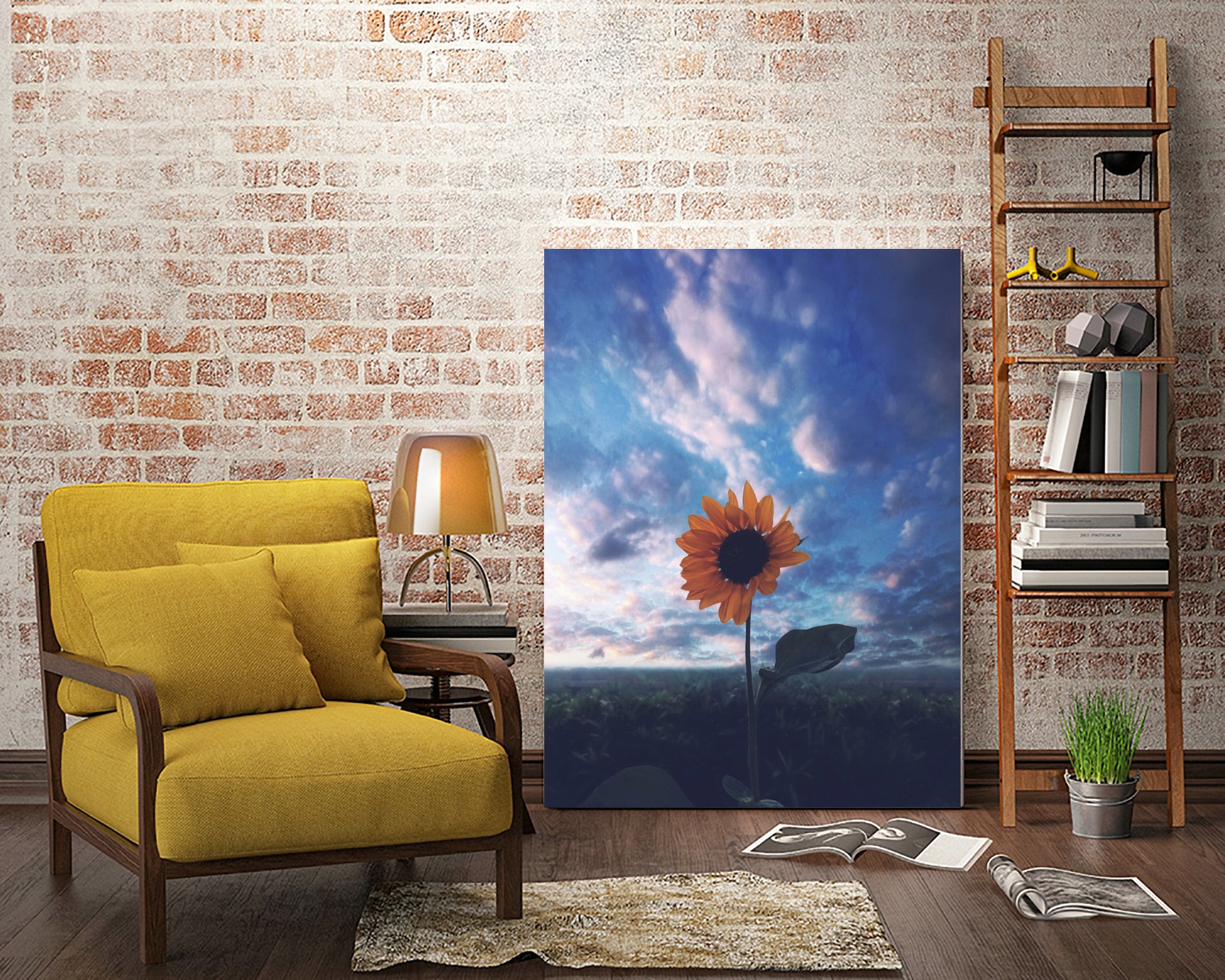 Positivity by Hussam Eissa on GIANT ART - blue digital drawing