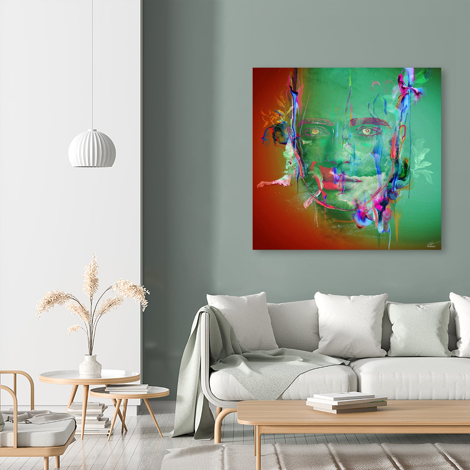 Hold On by Archan Nair on GIANT ART - green digital painting