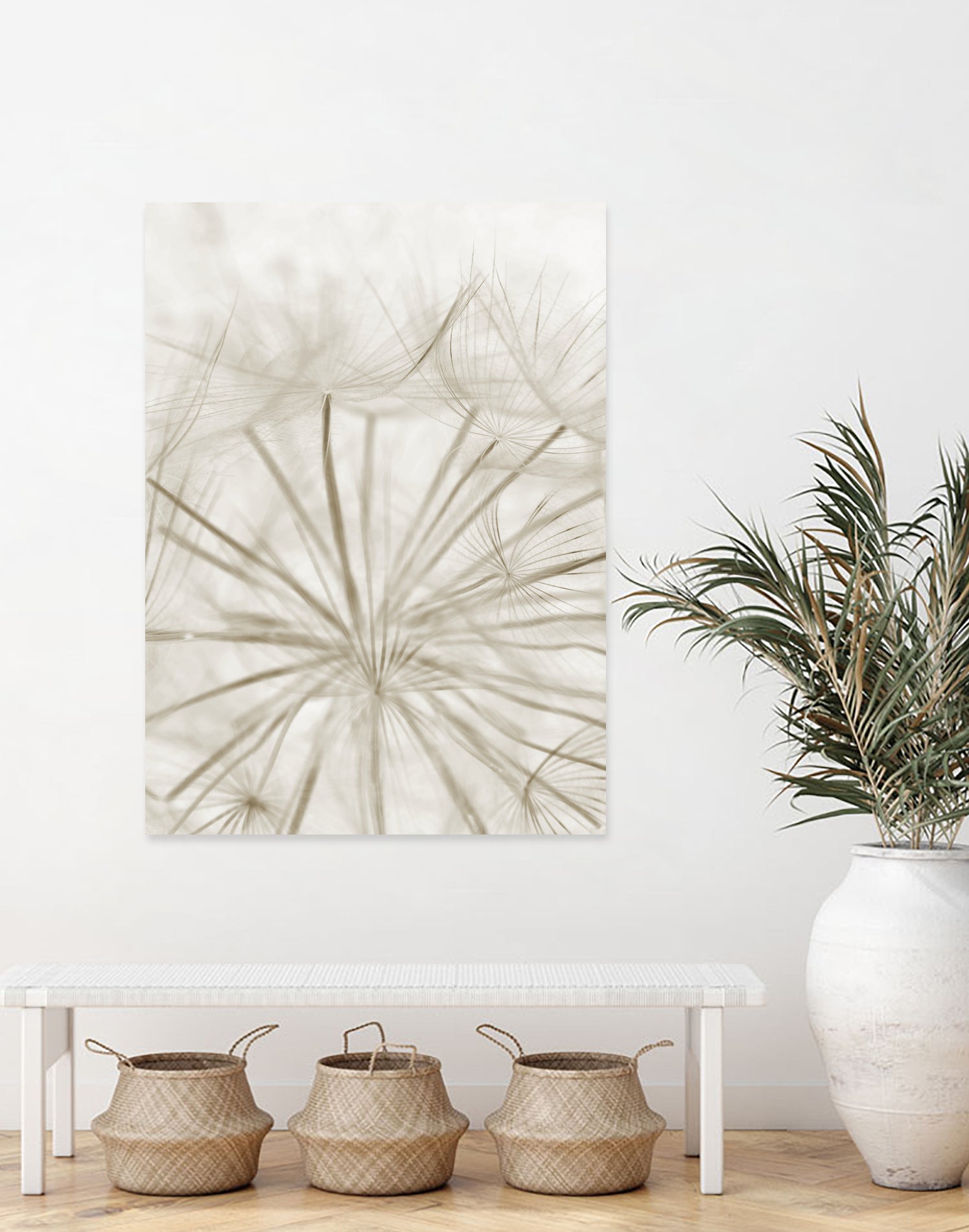 Dandelion Neutral Close-up by IOANNA PAPANIKOLAOU on GIANT ART - brown photo illustration