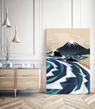Breaking the waves by Sjoerd Piepenbrink on GIANT ART - blue digital painting