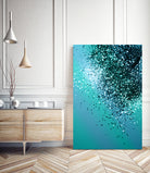 Aqua Blue OCEAN Glitter #1 #shiny #decor #art by Anita & Bella Jantz on GIANT ART - blue photo manipulation