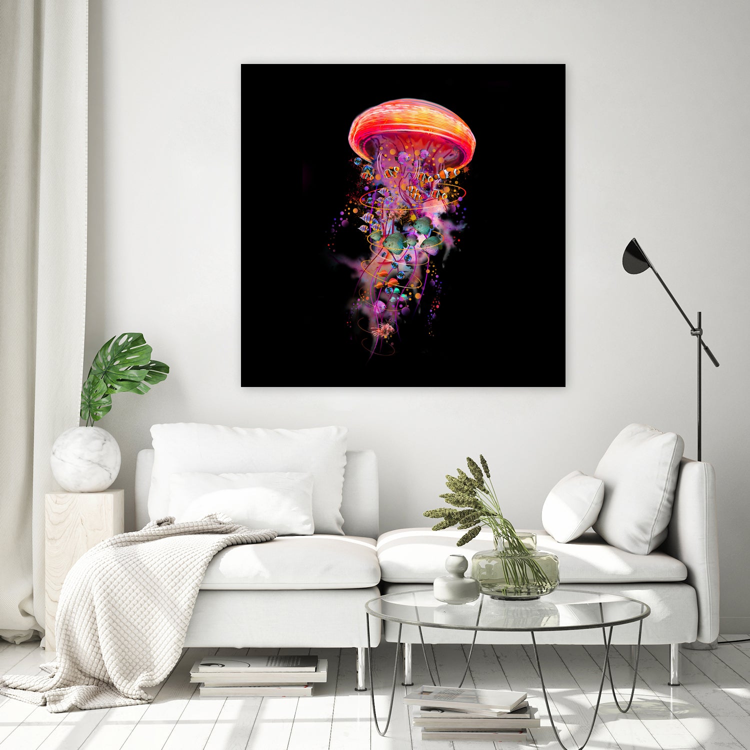 Jellyfish World by David Loblaw on GIANT ART - blue photo illustration