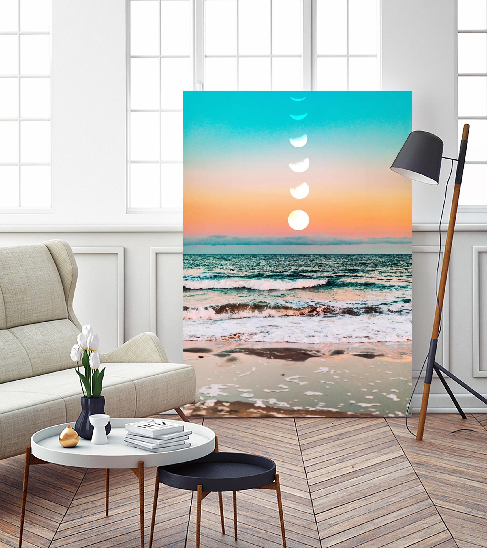 Beach Moon by 83  Oranges on GIANT ART - orange digital beach