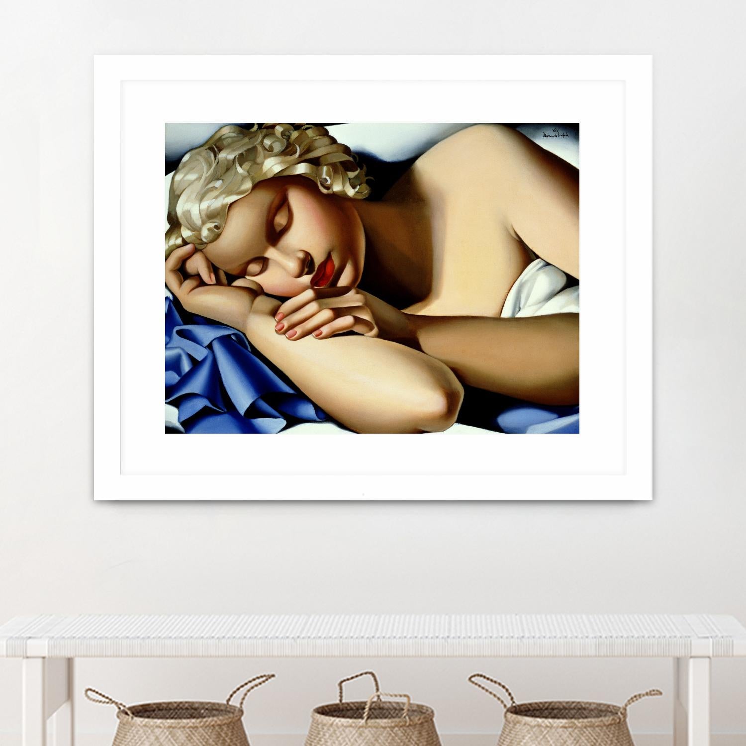 The Sleeping Girl I by Tamara de Lempicka on GIANT ART - blue master