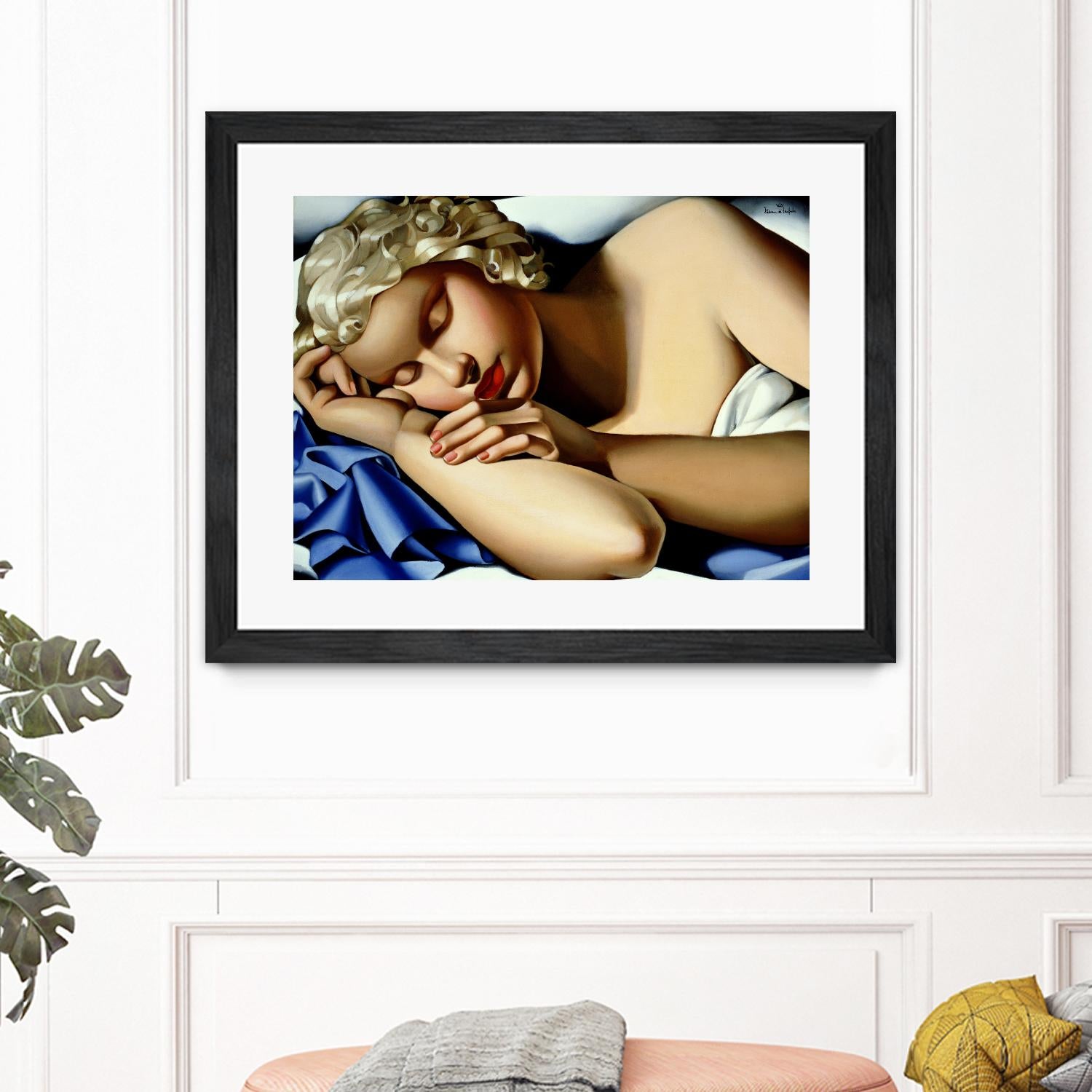 The Sleeping Girl I by Tamara de Lempicka on GIANT ART - blue master