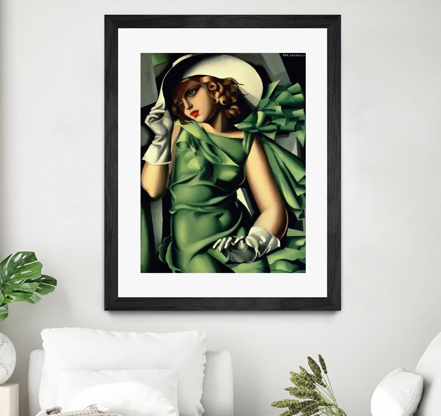 Young Lady with Gloves by Tamara de Lempicka on GIANT ART - beige master