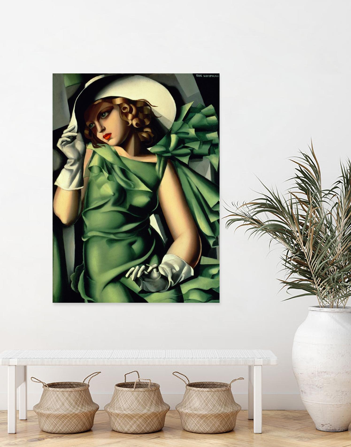 Young Lady with Gloves by Tamara de Lempicka on GIANT ART - beige master