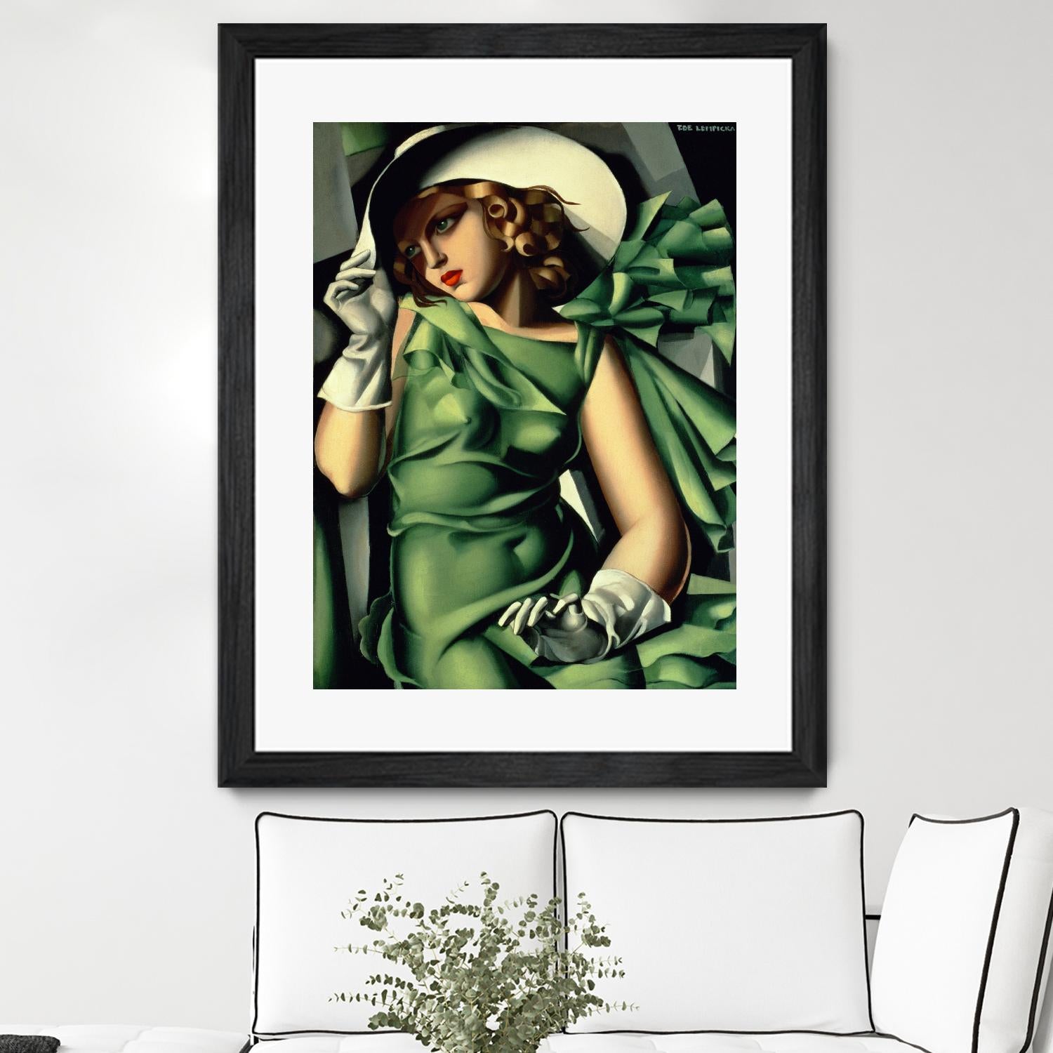 Young Lady with Gloves by Tamara de Lempicka on GIANT ART - beige master