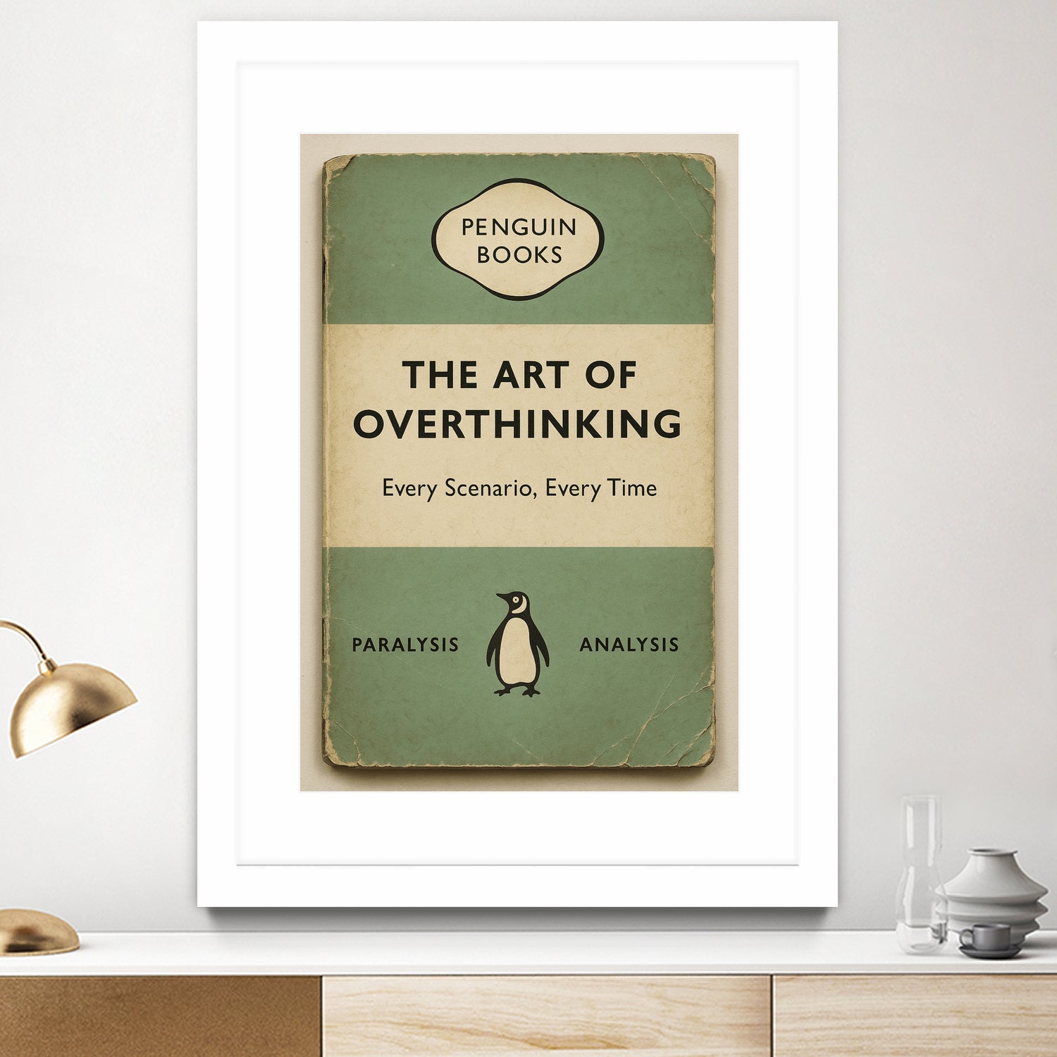 The Art of Overthinking by M Studio on GIANT ART - green positive vibes motivation