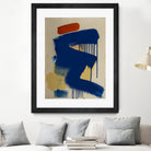 Blue and Orange No 1 by Janet London on GIANT ART - blue abstract