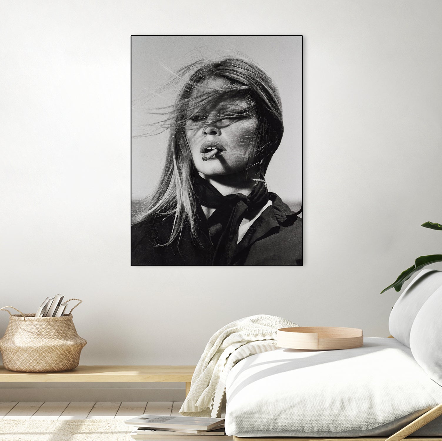 Brigitte Bardot by M Studio on GIANT ART - black and white black and white bardot