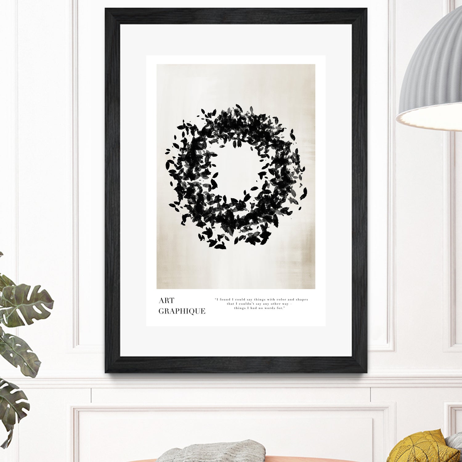 Organic Circle by M Studio on GIANT ART - beige