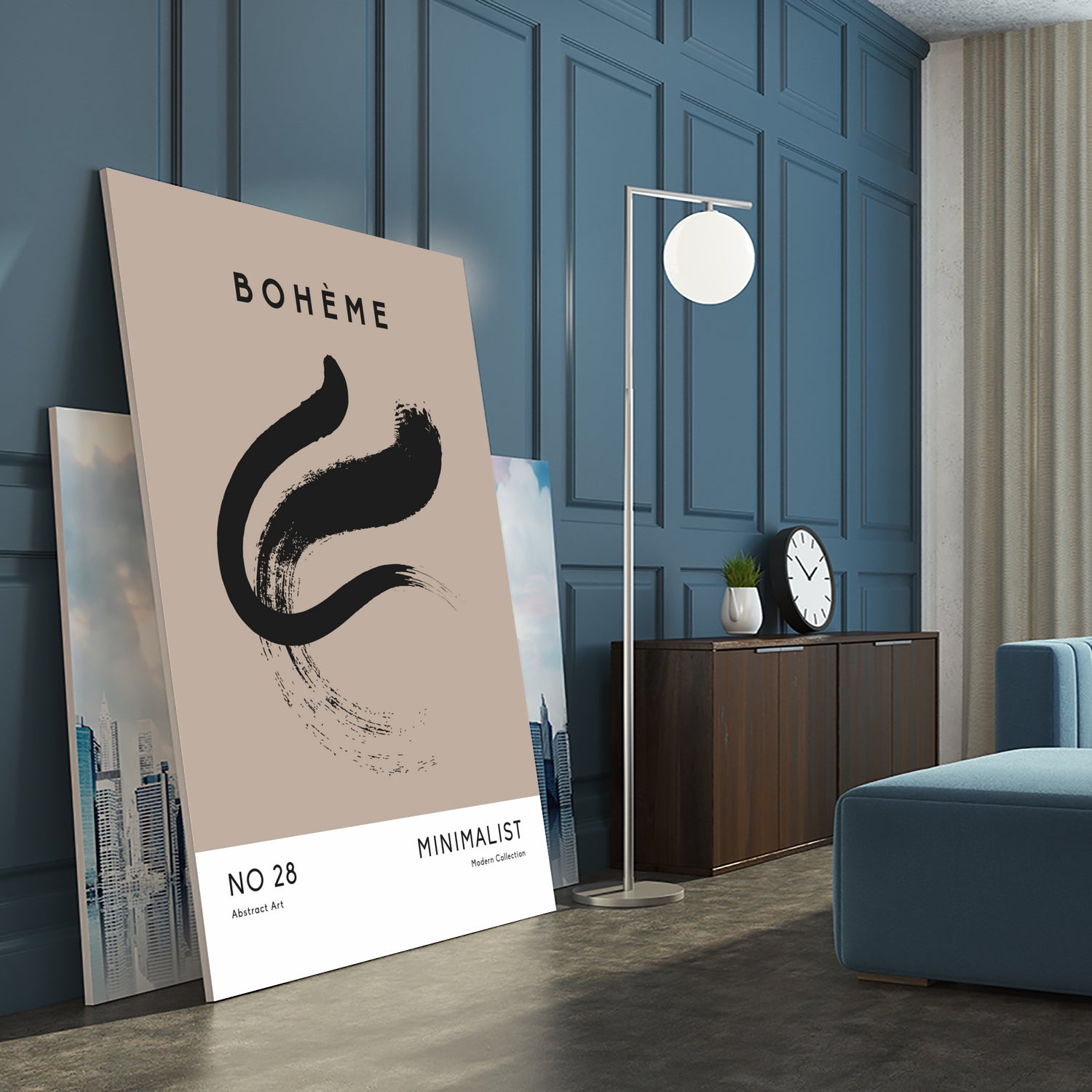 Esprit Bohème by M Studio on GIANT ART - beige minimalist