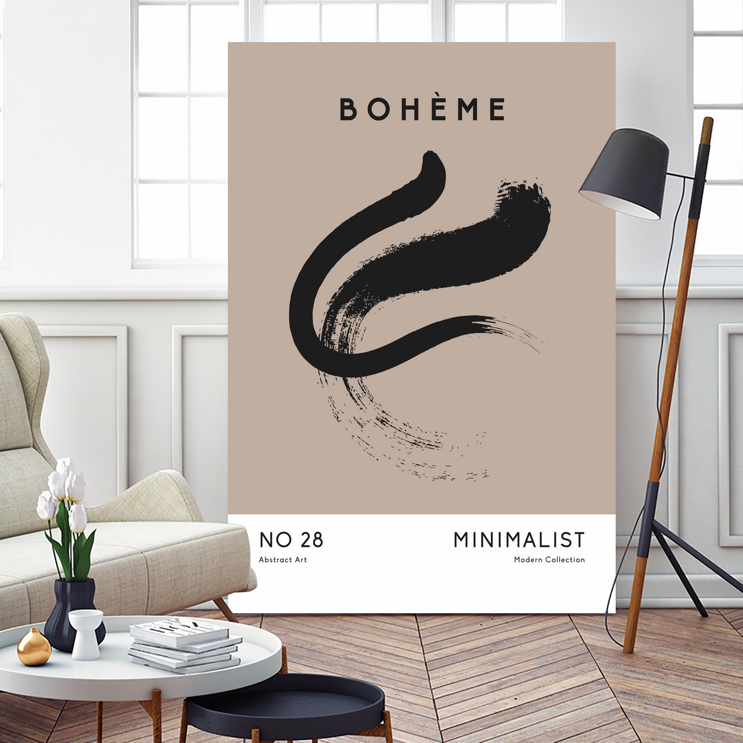 Esprit Bohème by M Studio on GIANT ART - beige minimalist