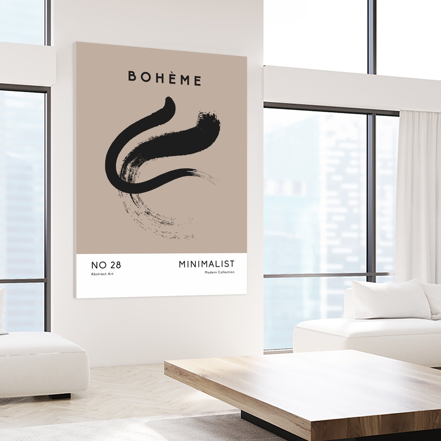 Esprit Bohème by M Studio on GIANT ART - beige minimalist