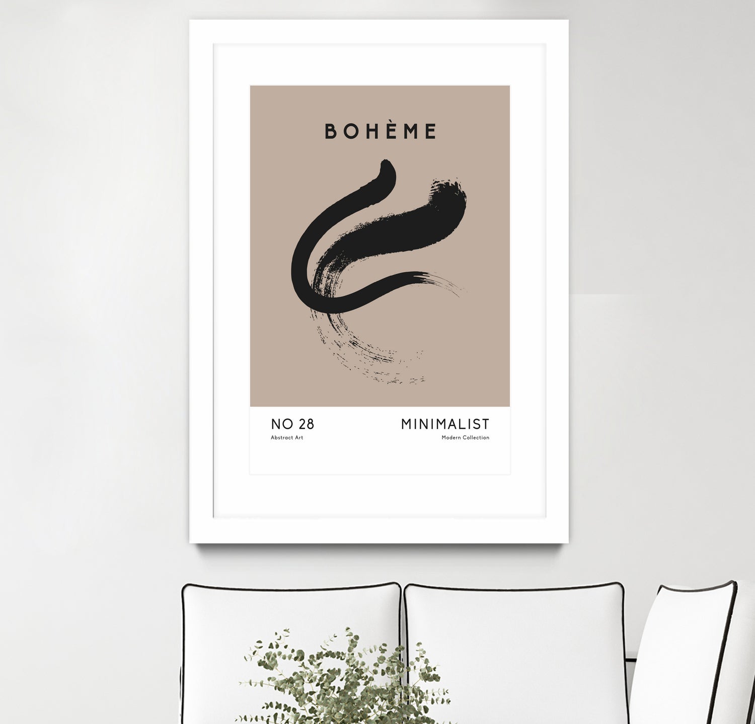 Esprit Bohème by M Studio on GIANT ART - beige minimalist