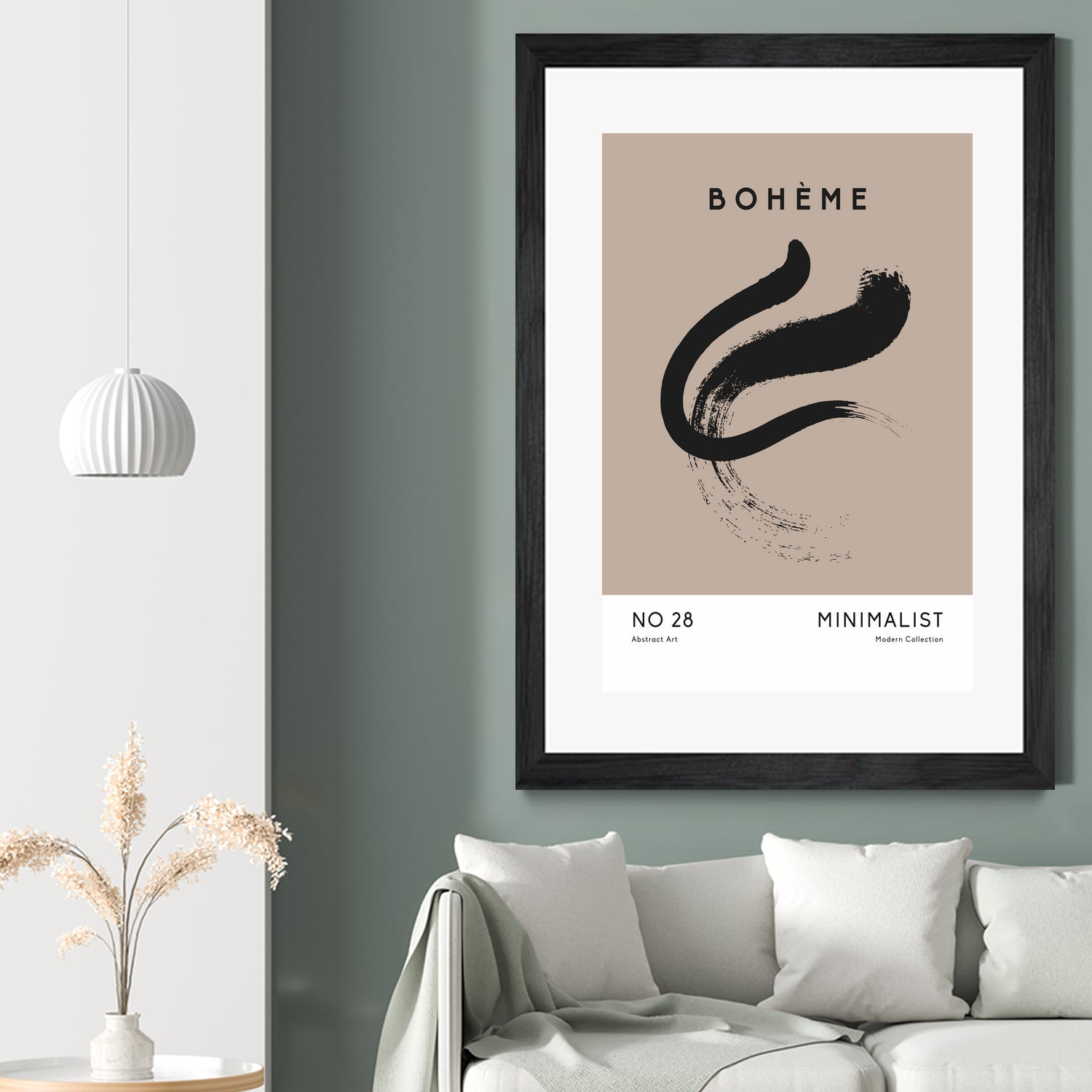 Esprit Bohème by M Studio on GIANT ART - beige minimalist