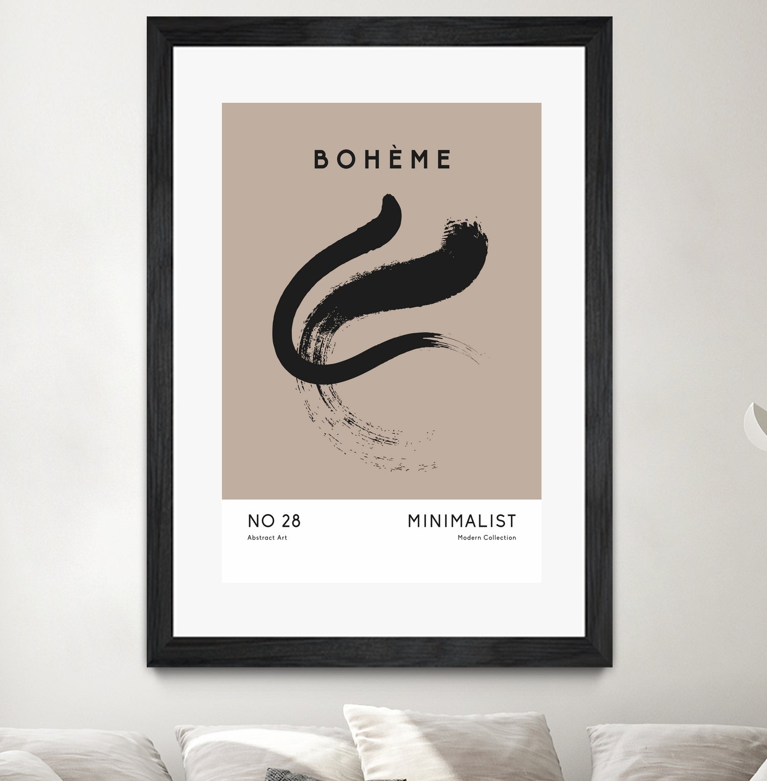Esprit Bohème by M Studio on GIANT ART - beige minimalist