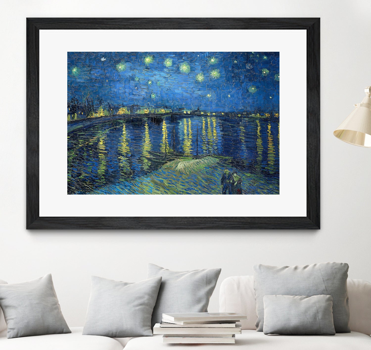 Starry Night Over the Rhône by Vincent van Gogh on GIANT ART - masters masters