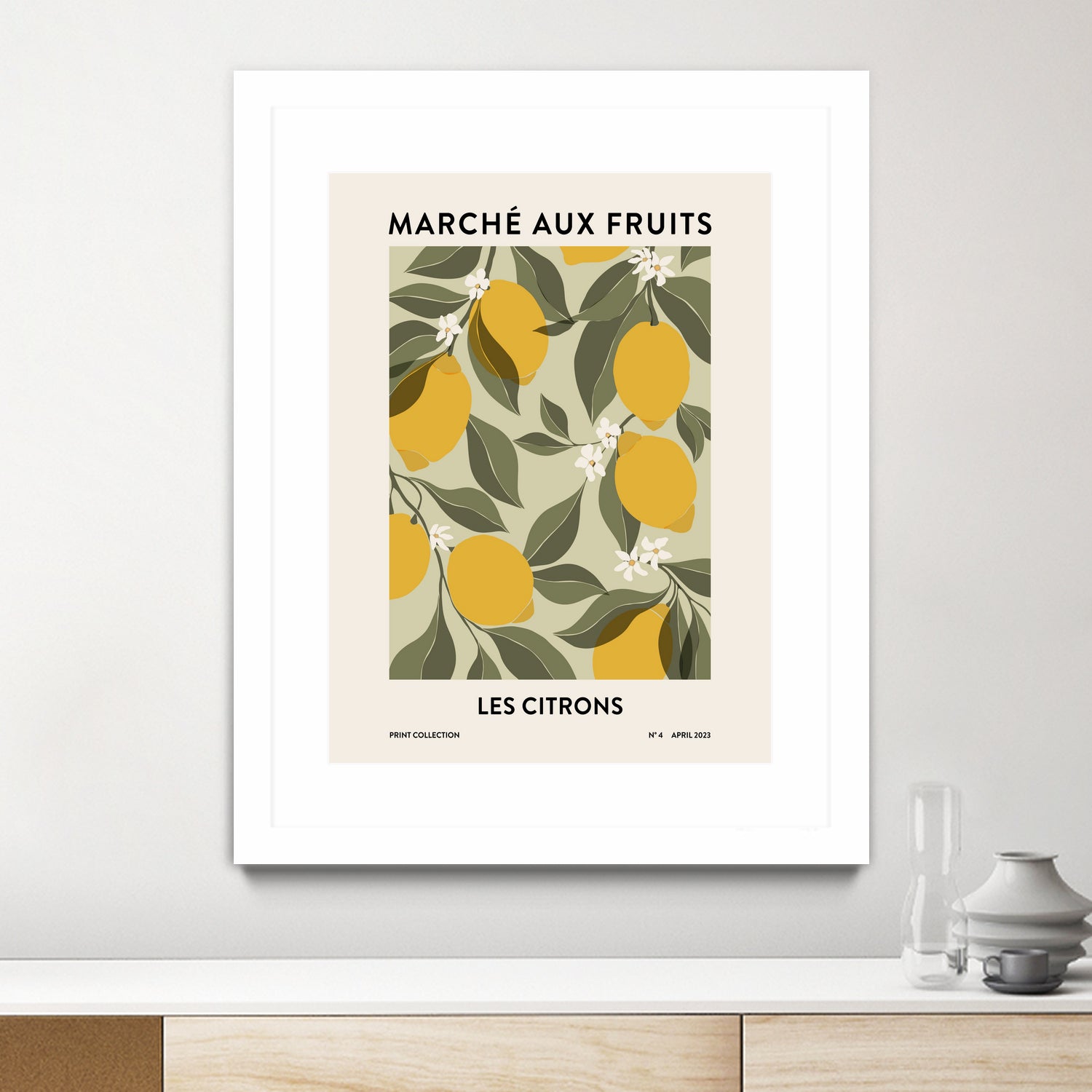 Les agrumes by M Studio on GIANT ART - green illustration lemon