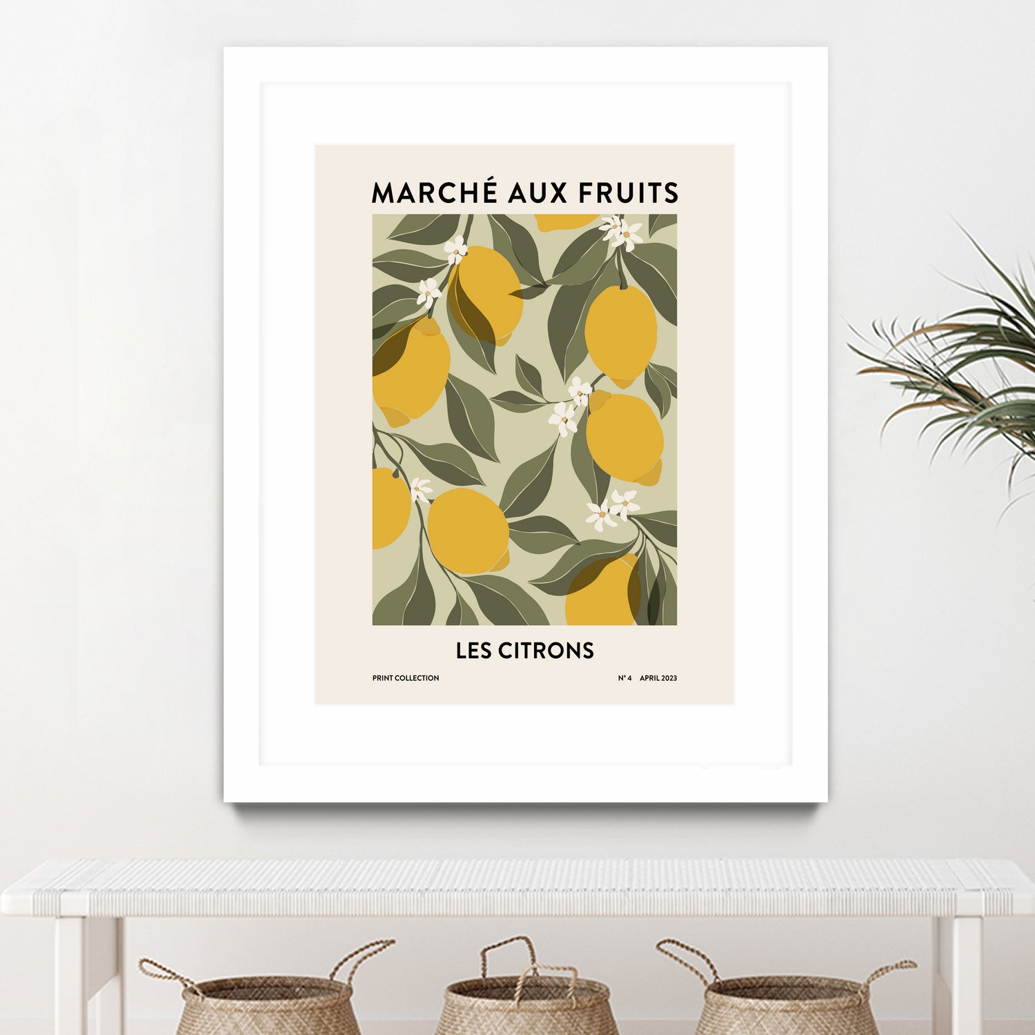 Les agrumes by M Studio on GIANT ART - green illustration lemon
