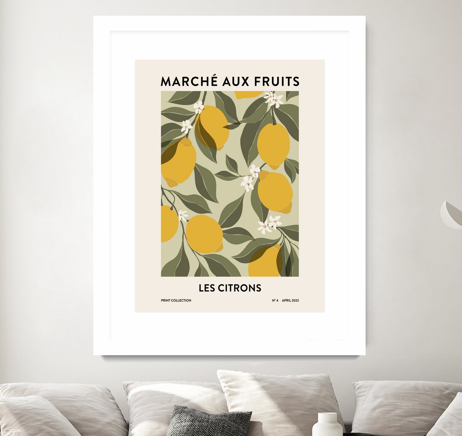 Les agrumes by M Studio on GIANT ART - green illustration lemon