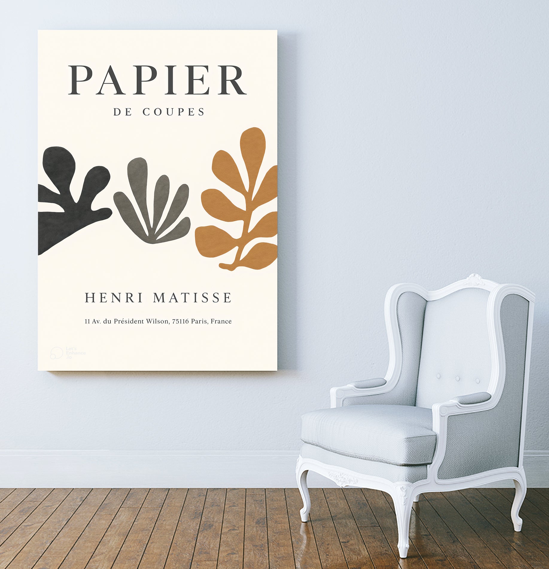 Papier d'automne by M Studio on GIANT ART - beige off cuts
