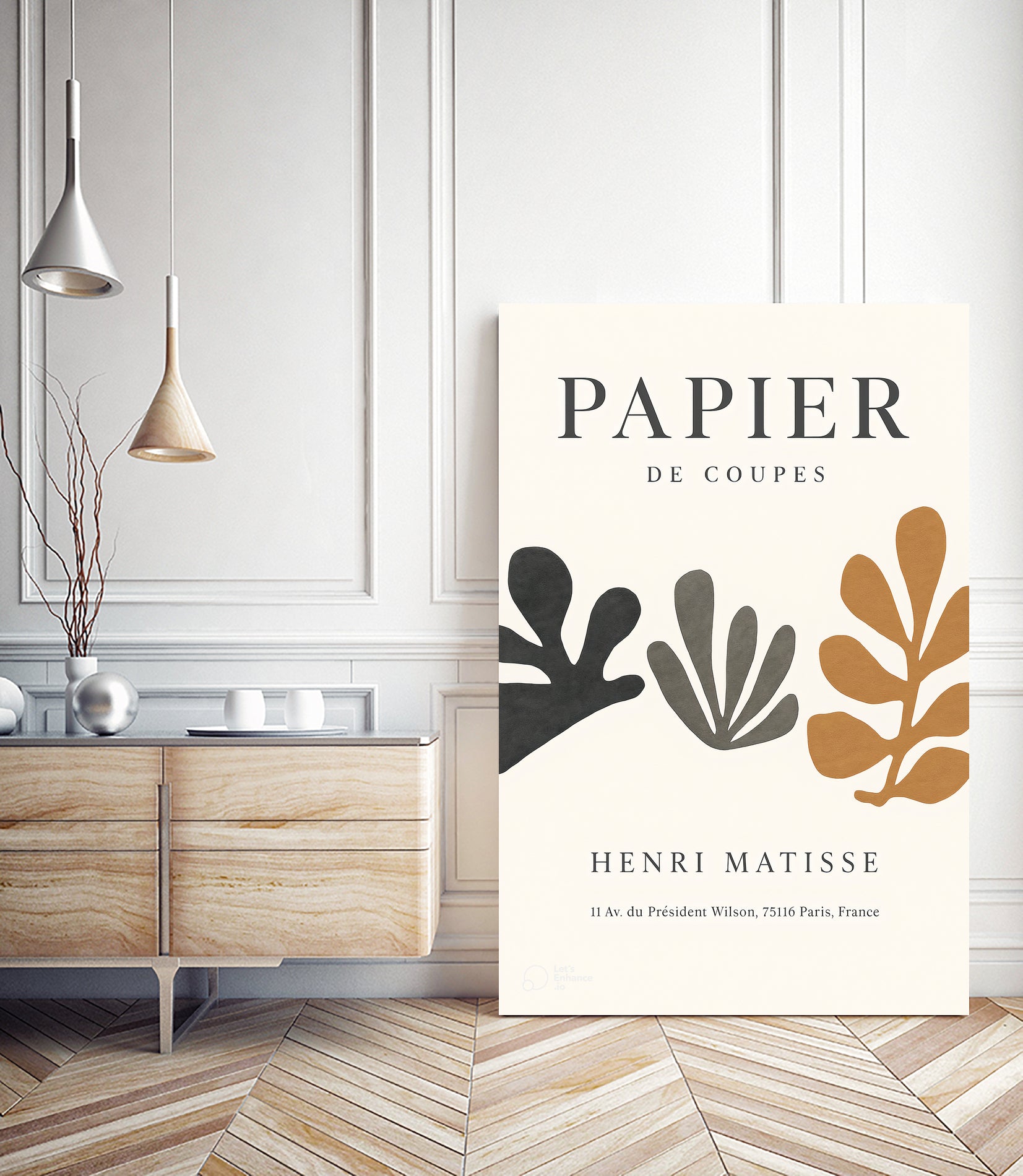 Papier d'automne by M Studio on GIANT ART - beige off cuts
