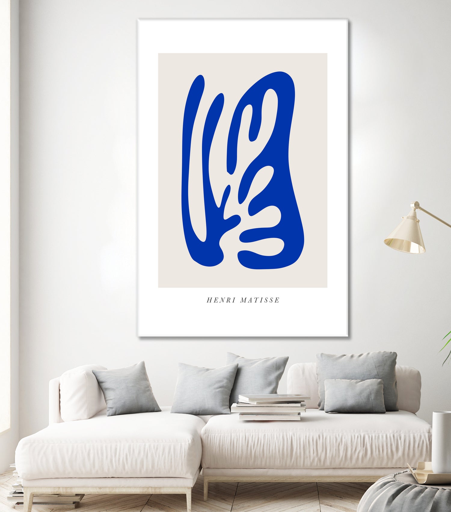 Papiers Découpés by Matisse on GIANT ART - blue modern framed canvas