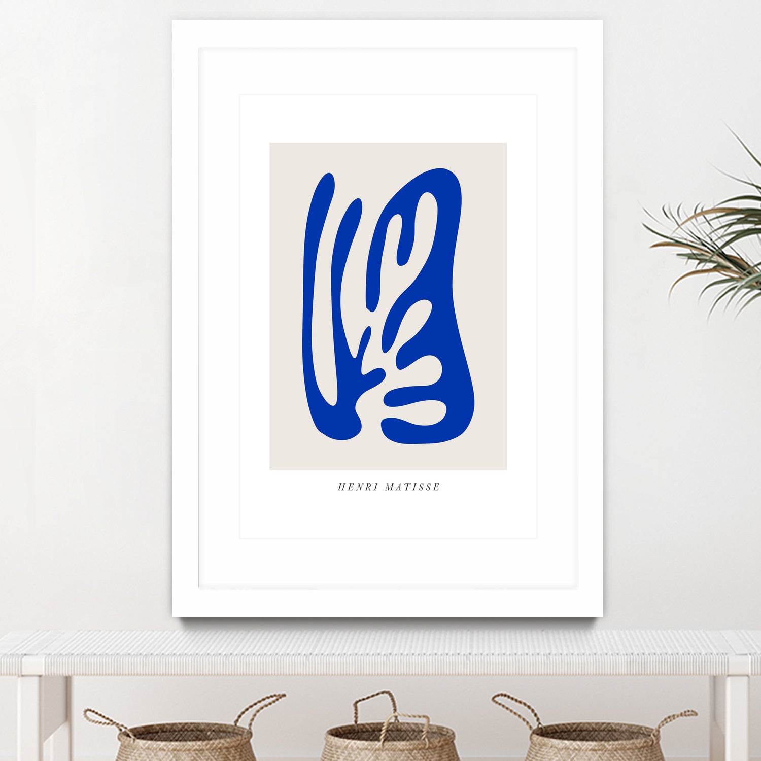 Papiers Découpés by Matisse on GIANT ART - blue modern framed canvas