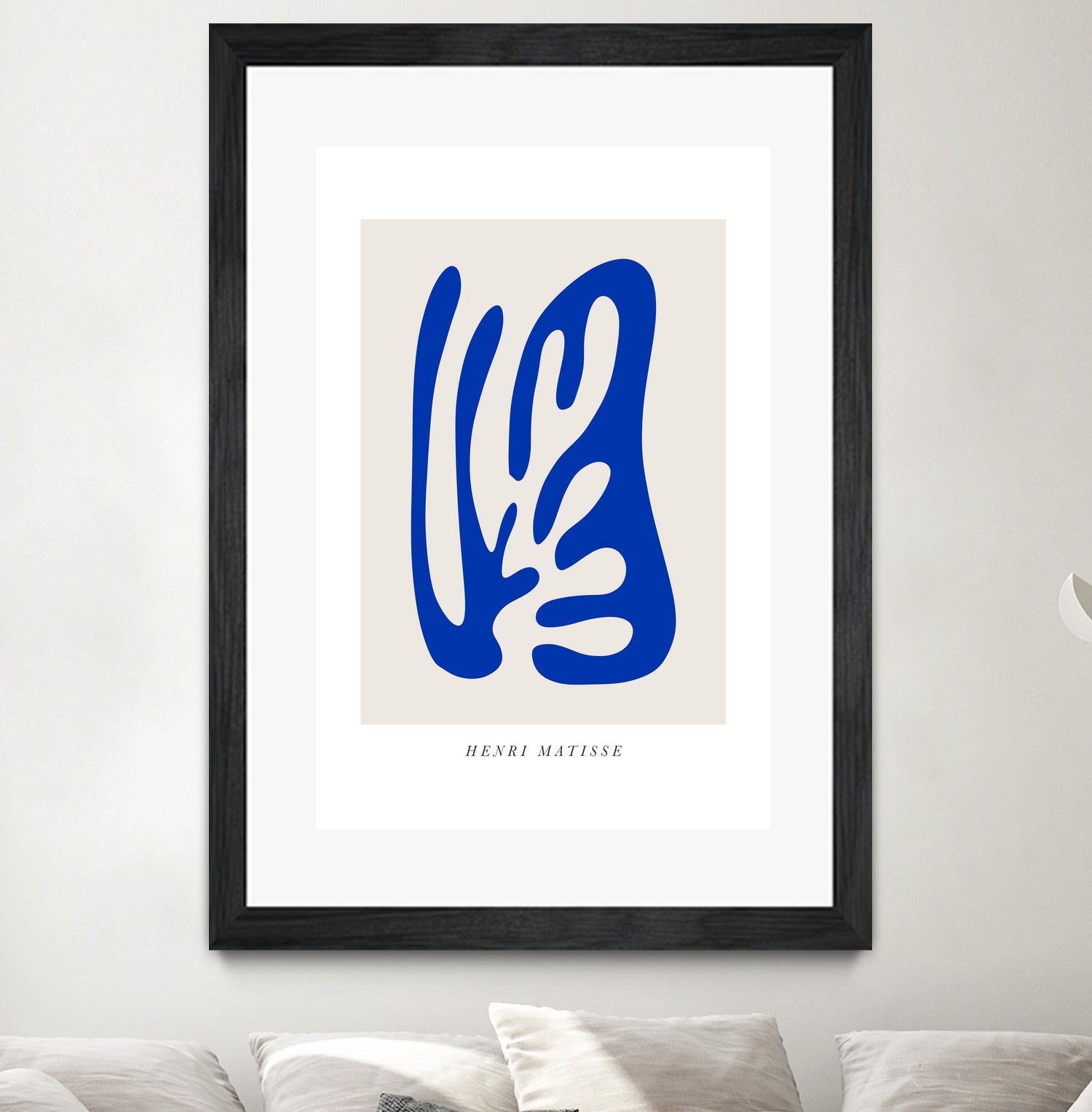 Papiers Découpés by Matisse on GIANT ART - blue modern framed canvas