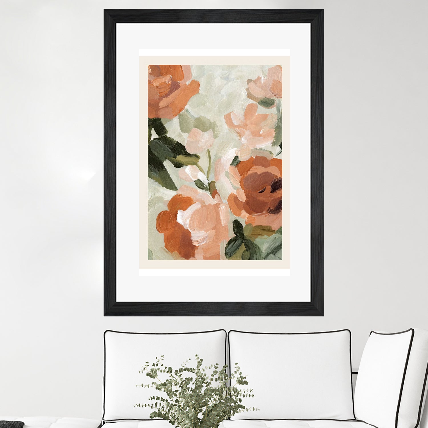 Autumn Blossom by M Studio on GIANT ART - green botanical flowers