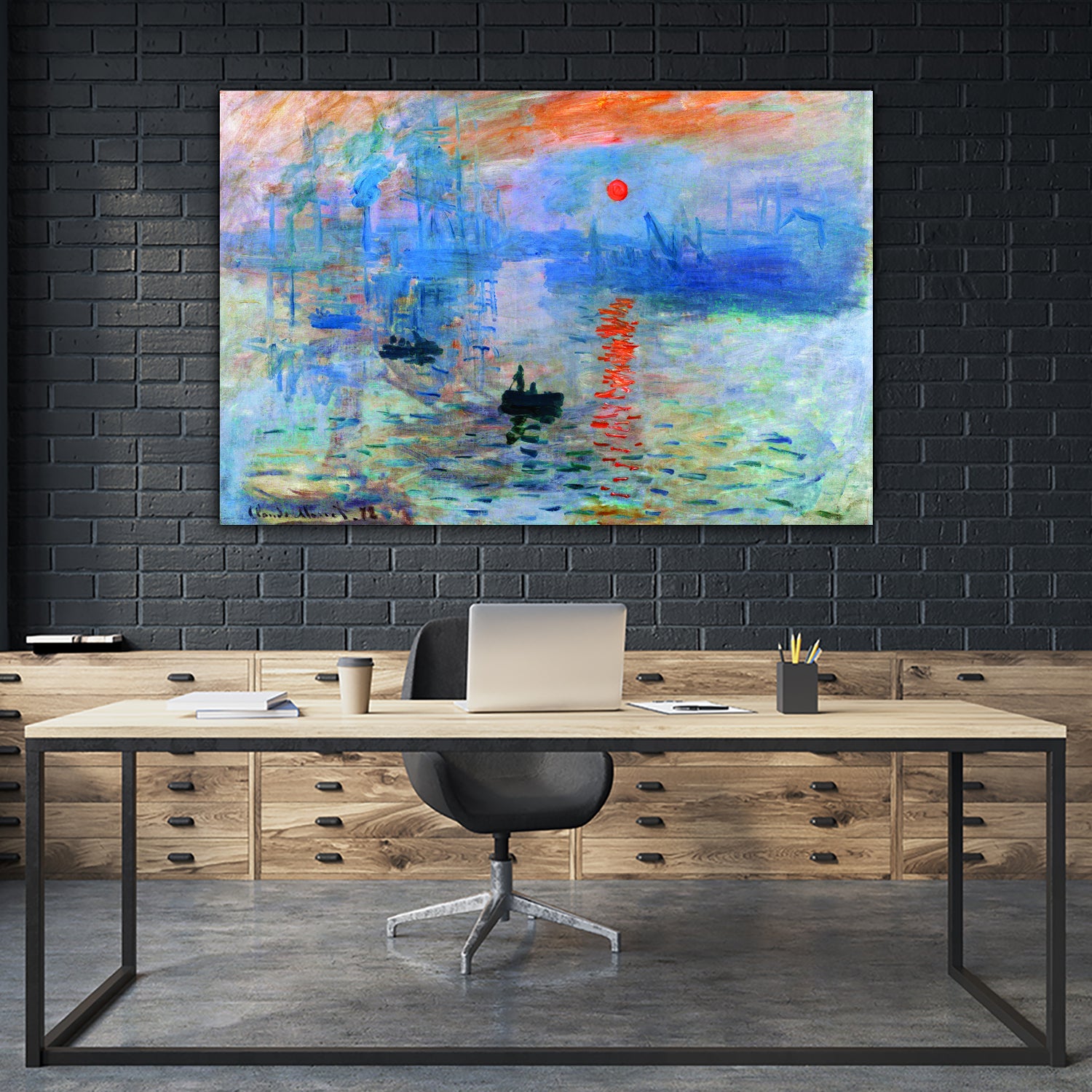 Sunrise 1872 by Monet on GIANT ART - museums