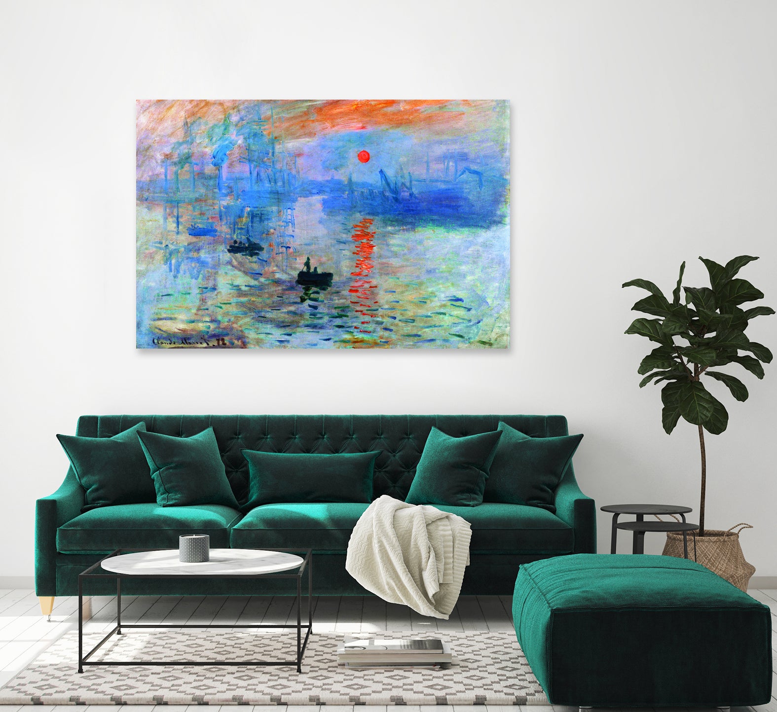 Sunrise 1872 by Monet on GIANT ART - museums