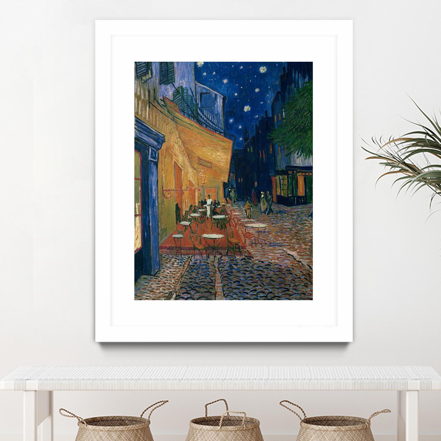 Cafe-terrace at night (Place du forum in Arles), 1888 by Vincent van Gogh on GIANT ART - museums