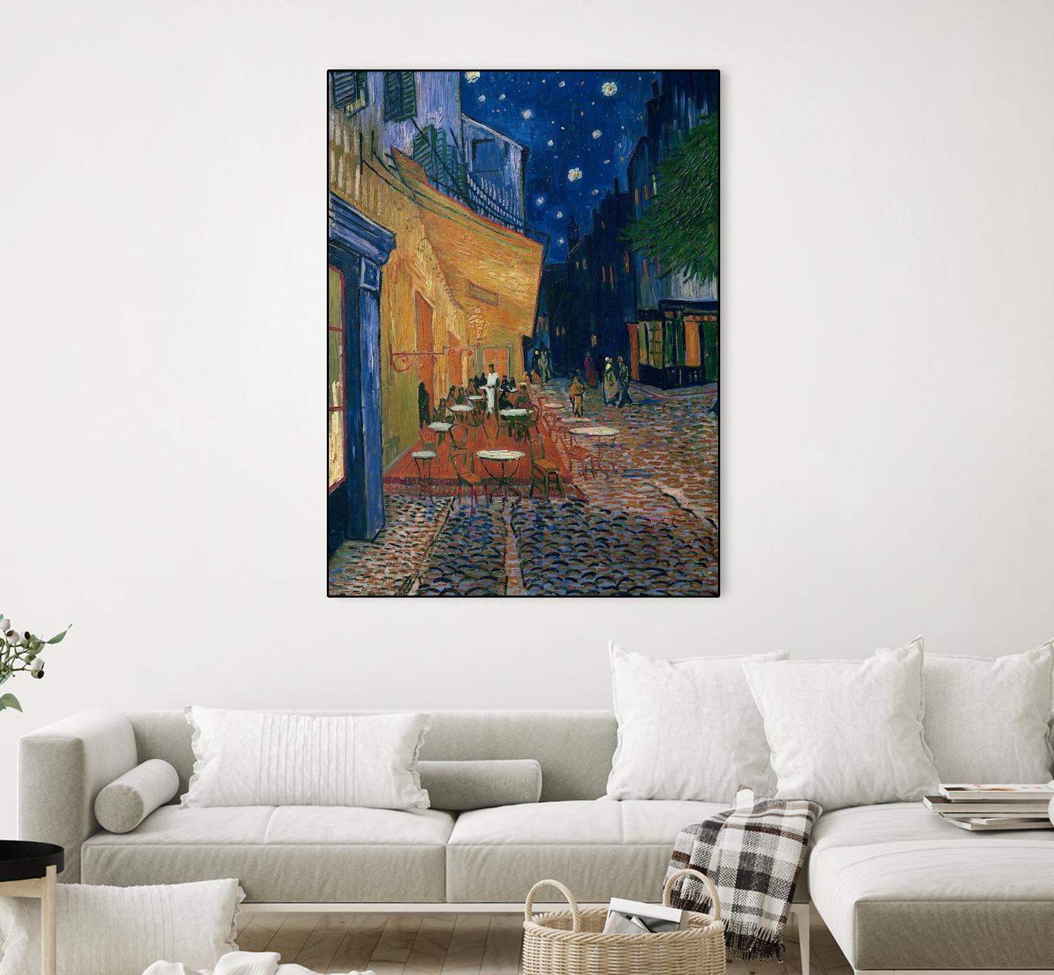 Cafe-terrace at night (Place du forum in Arles), 1888 by Vincent van Gogh on GIANT ART - museums