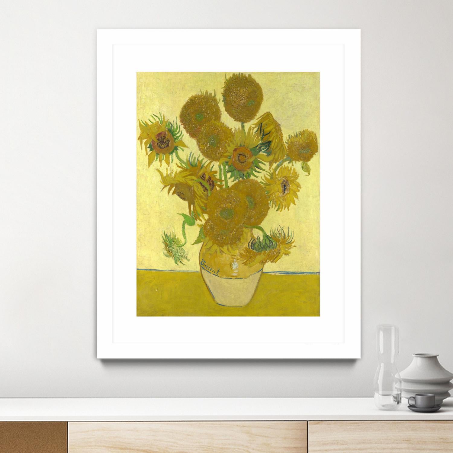 Sunflowers on Gold, 1888 by Vicent van Gogh on GIANT ART