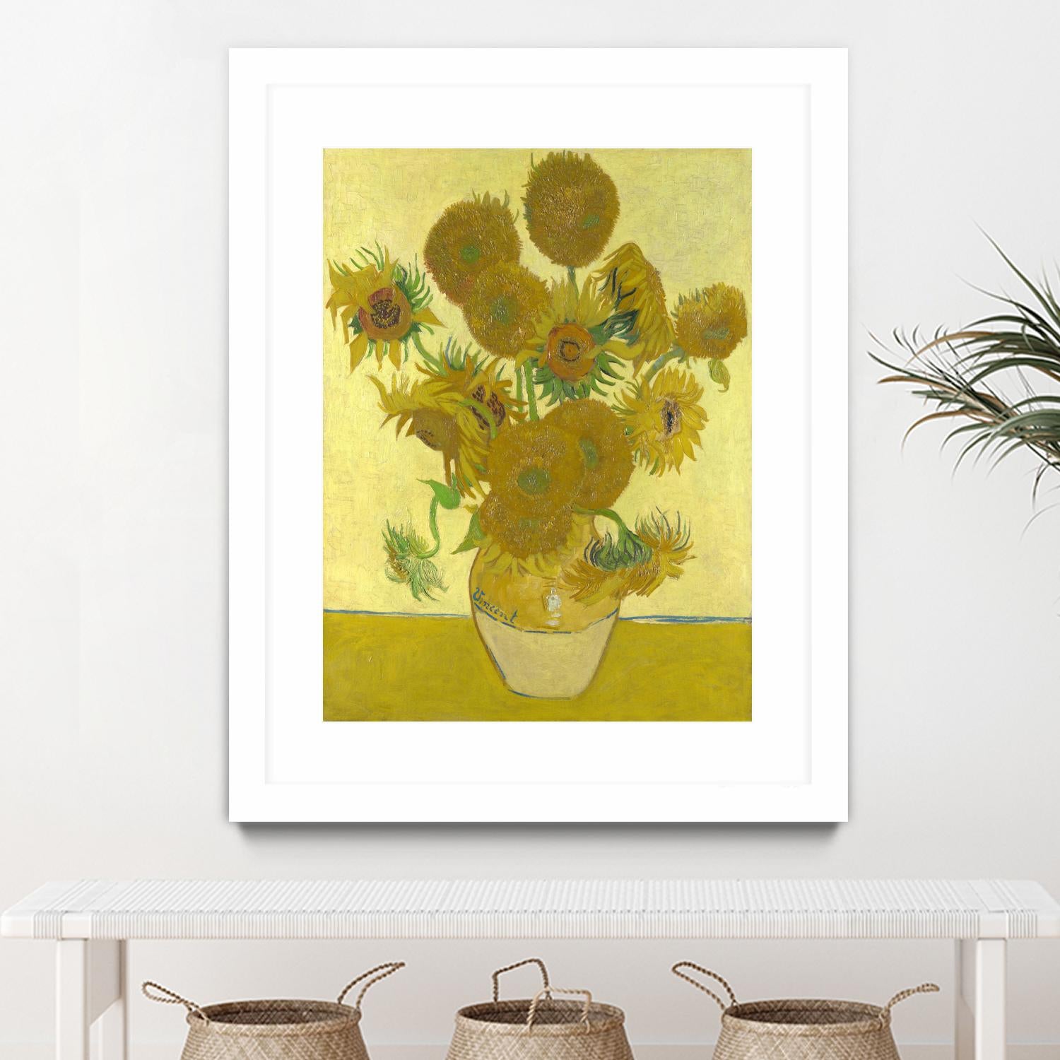 Sunflowers on Gold, 1888 by Vicent van Gogh on GIANT ART