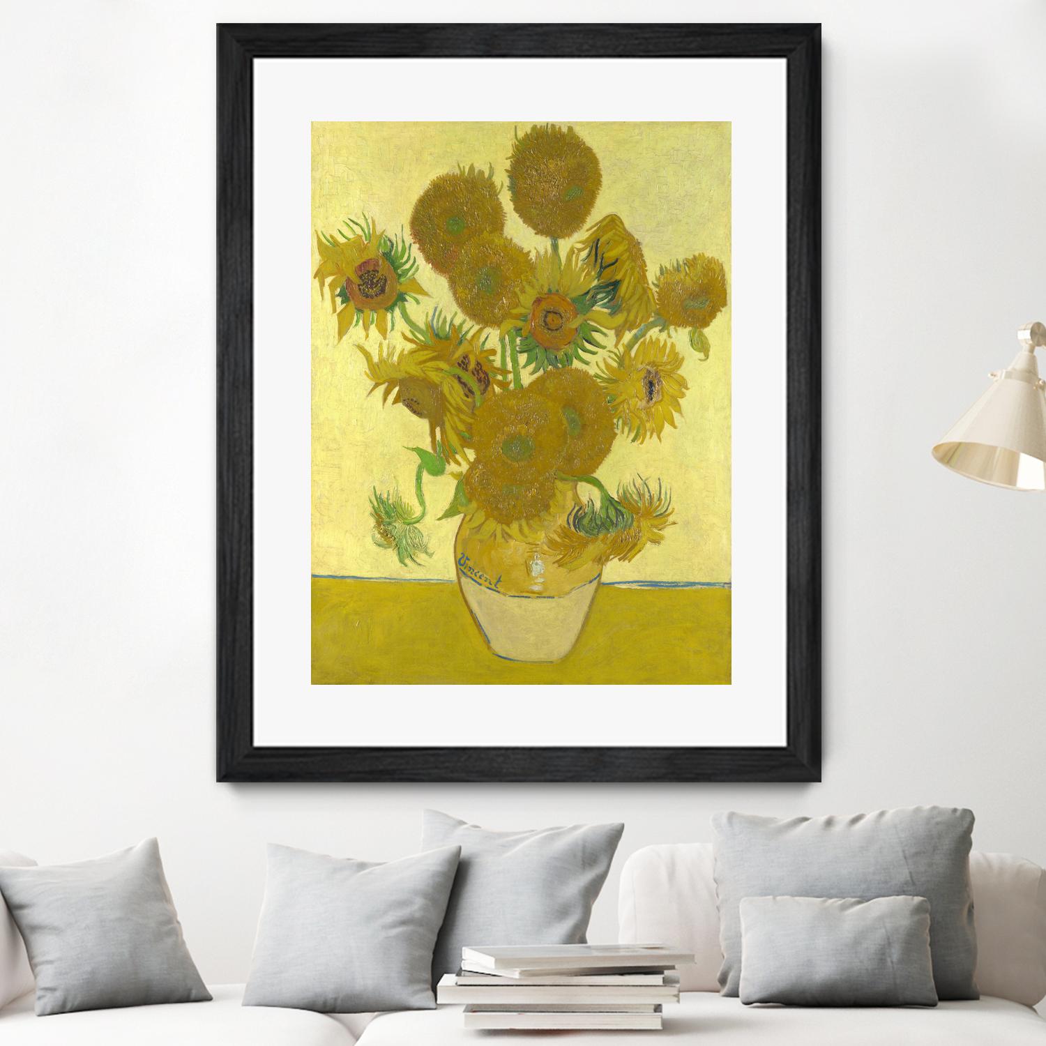 Sunflowers on Gold, 1888 by Vicent van Gogh on GIANT ART