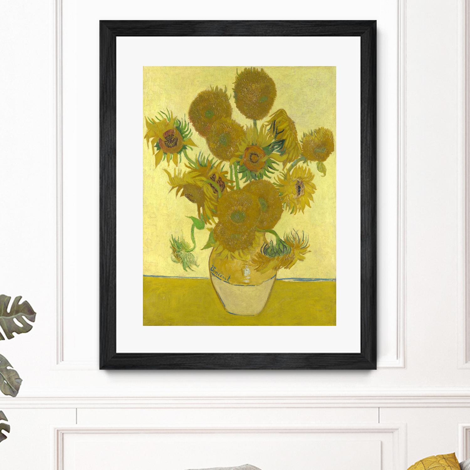 Sunflowers on Gold, 1888 by Vicent van Gogh on GIANT ART