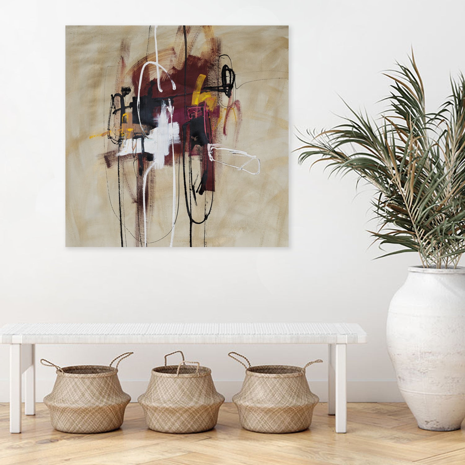 Closely Listening by Daleno Art on GIANT ART - brown abstract