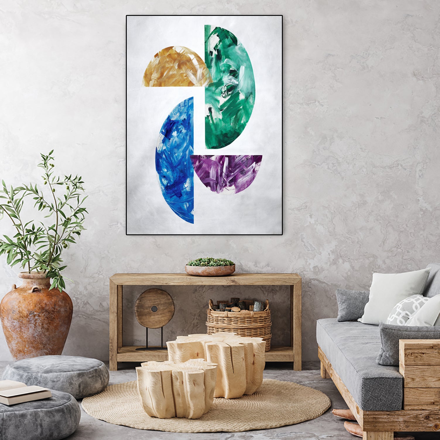 Playing Simon by Daleno Art on GIANT ART - abstract