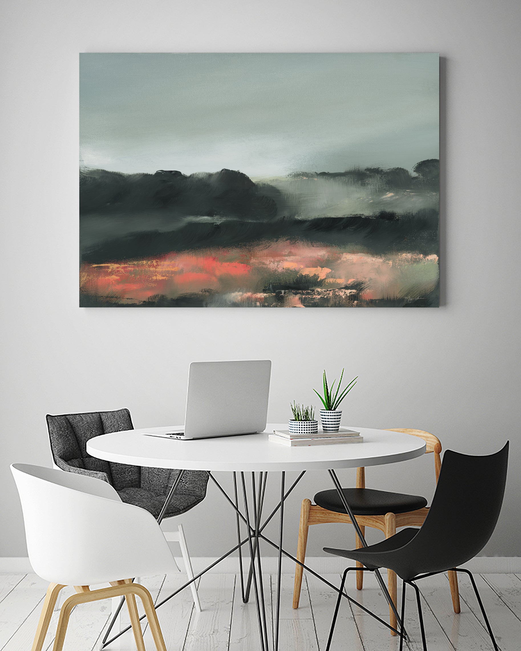 Ruby Meadow by Maggie Sackmann on GIANT ART - abstract