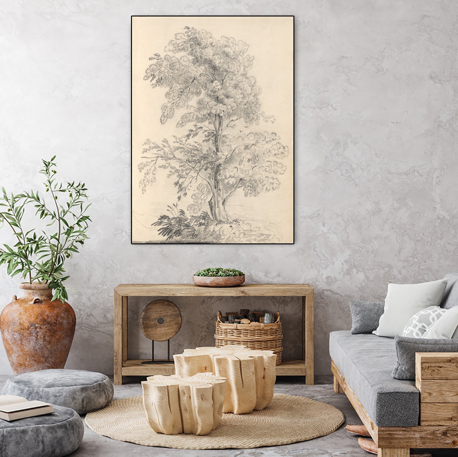 Tree Sketch by Wild Apple Portfolio on GIANT ART - abstract