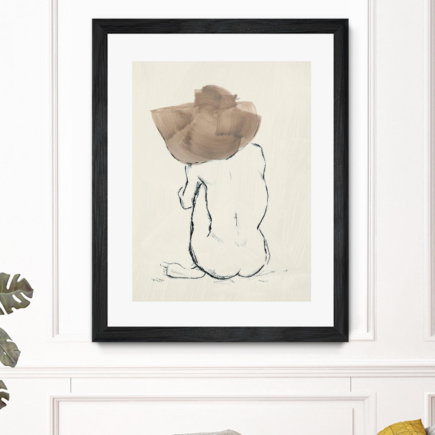 Girl with Floppy Hat by Chloe Elliott on GIANT ART - figurative figurative