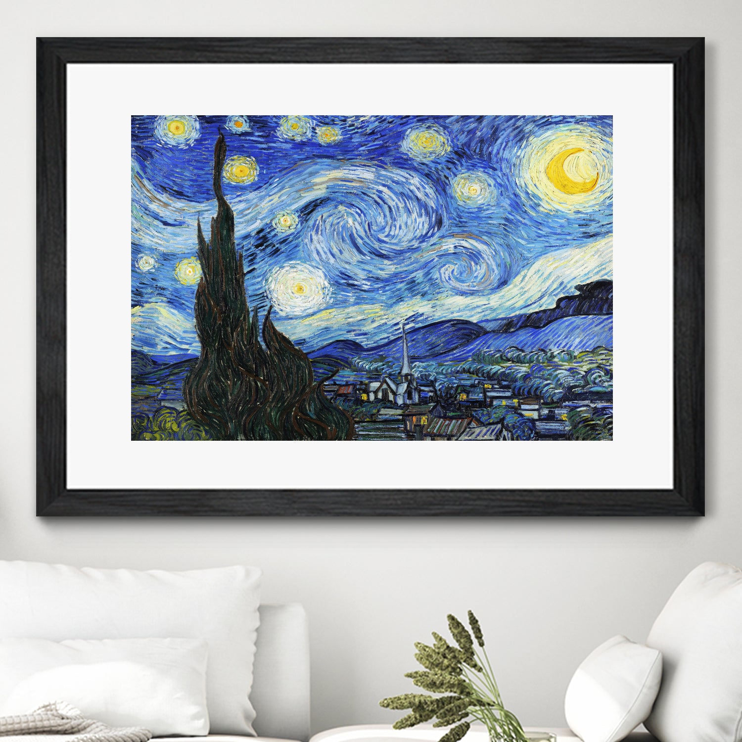 Starry Night by Vincent Van Gogh on GIANT ART - blue museum
