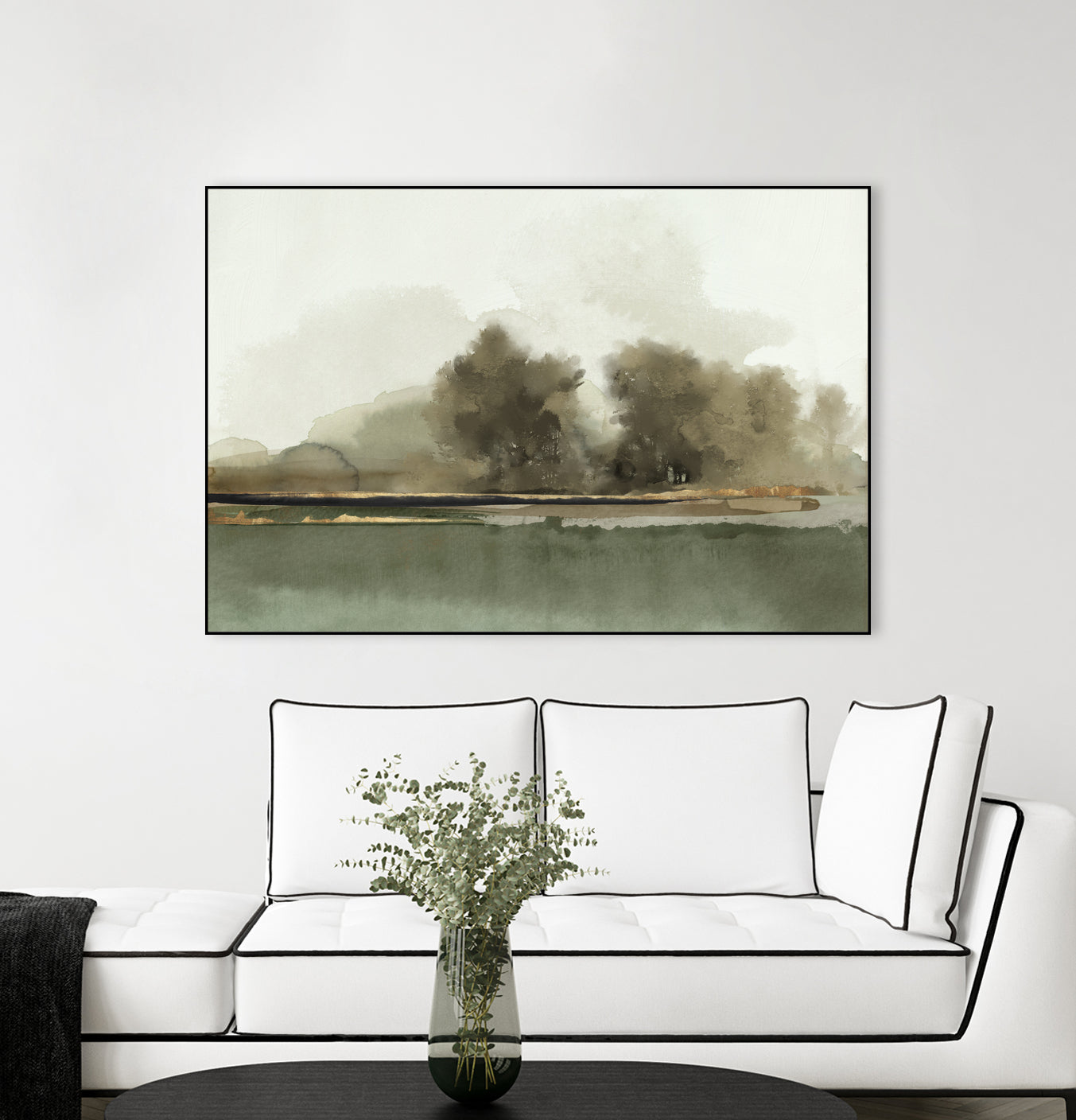 Forest Memories by Jacob Q on GIANT ART - gold landscape